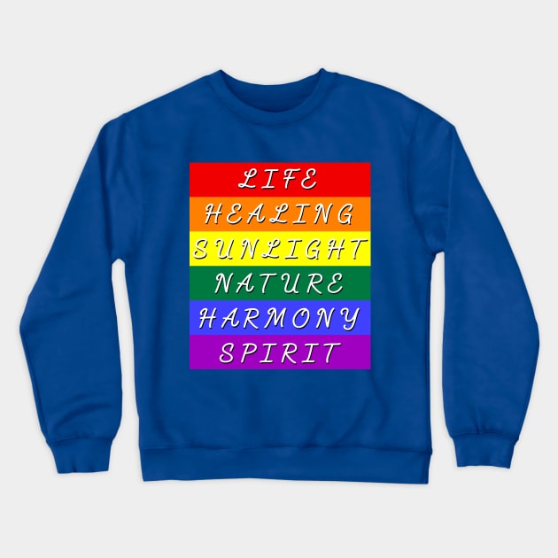 Pride Flag Meaning  LGBTQ Crewneck Sweatshirt by Scar